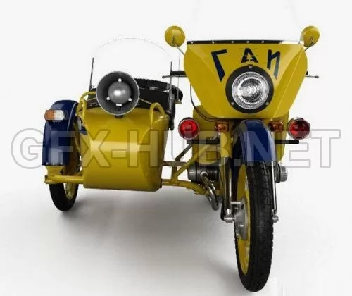 CAR – Ural M67-36 P 1976  3D Model
