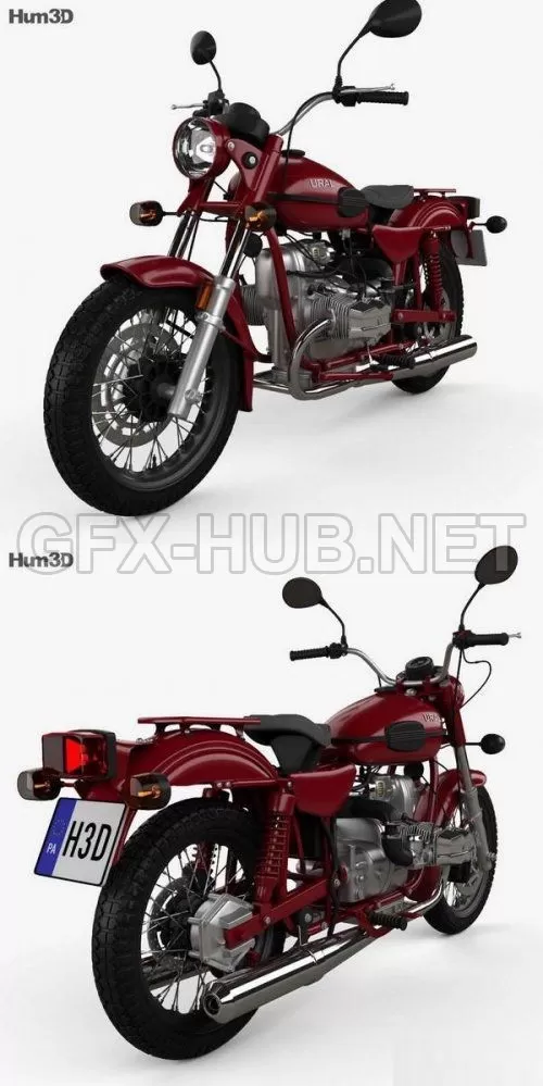CAR – Ural Solo sT 2013  3D Model