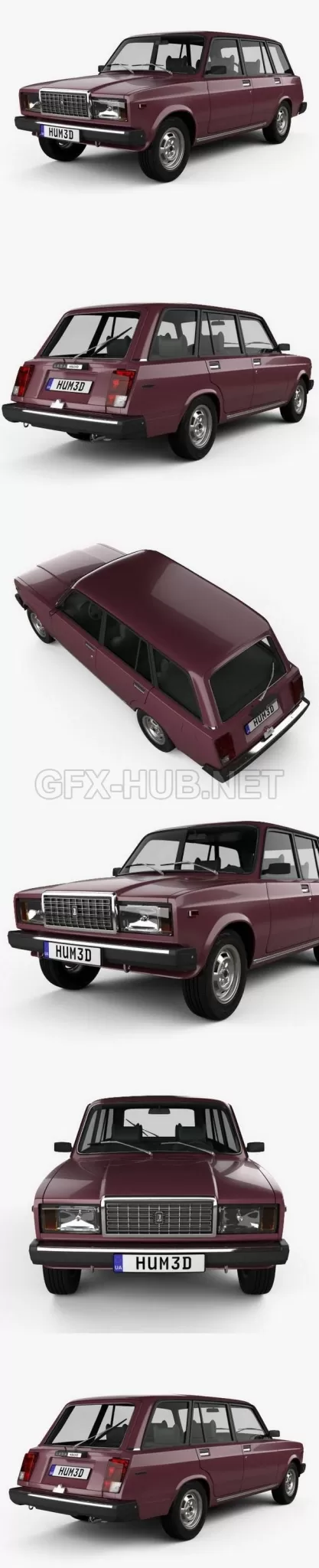 CAR – VAZ Lada 21041 2006  3D Model
