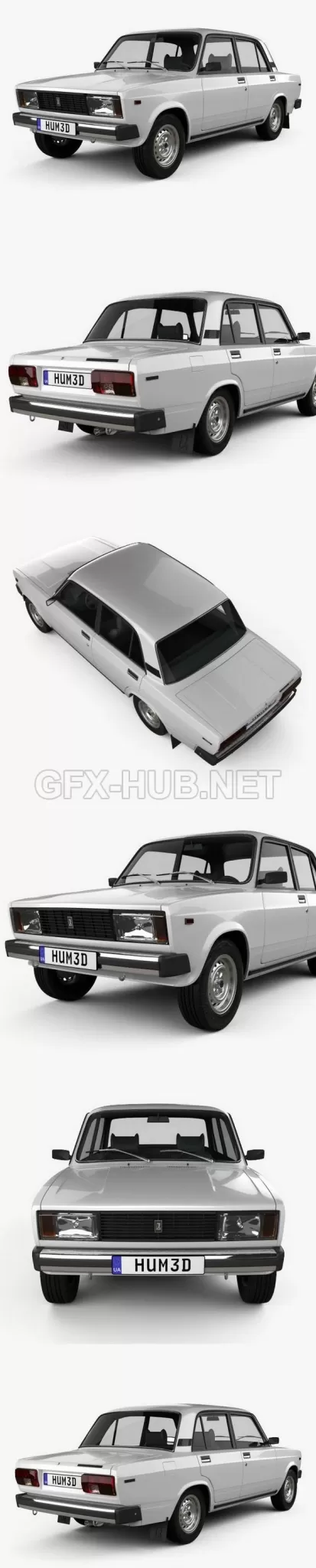 CAR – VAZ Lada 2105 1997  3D Model