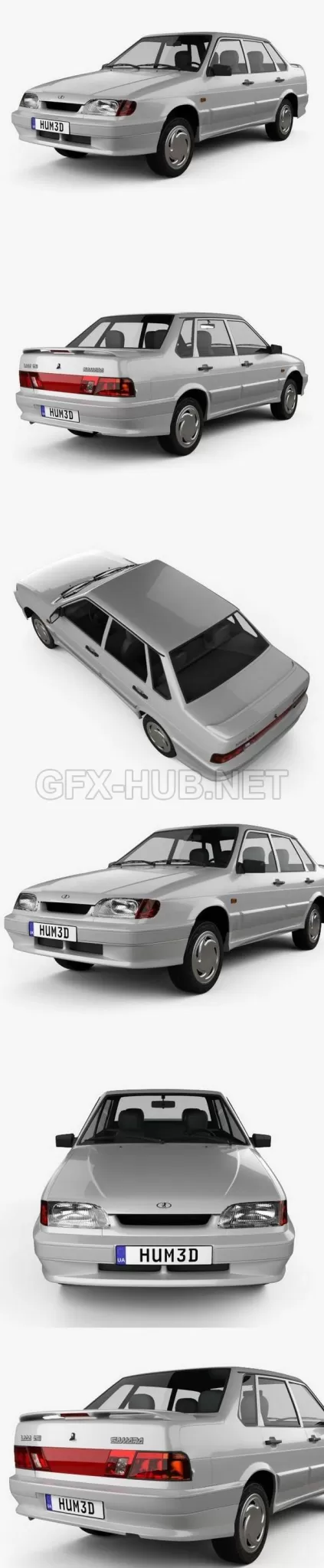 CAR – VAZ Lada Samara (2115) sedan 1997  3D Model