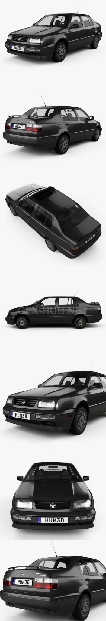 CAR – Volkswagen Jetta 1992  3D Model