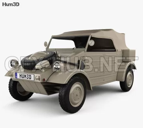 CAR – Volkswagen Kubelwagen 1945  3D Model