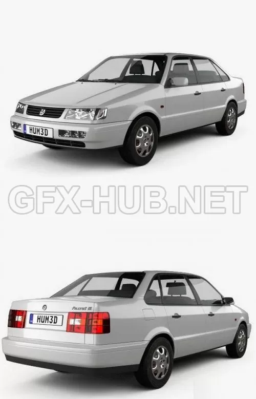 CAR – Volkswagen Passat (B4) sedan 1993  3D Model