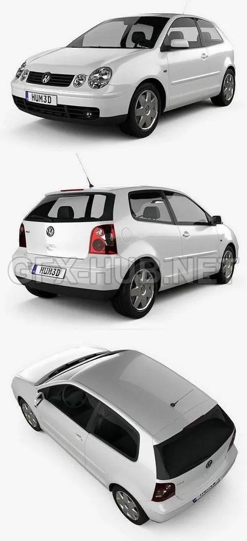 CAR – Volkswagen Polo 3-door 2001 3D Model