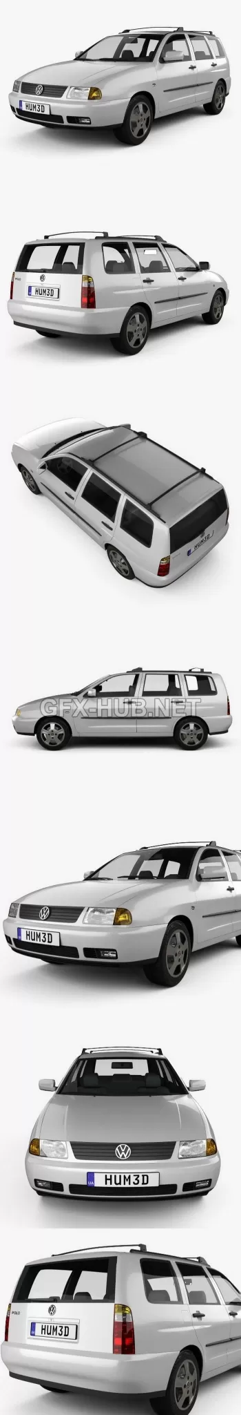 CAR – Volkswagen Polo Variant 1997 3D Model