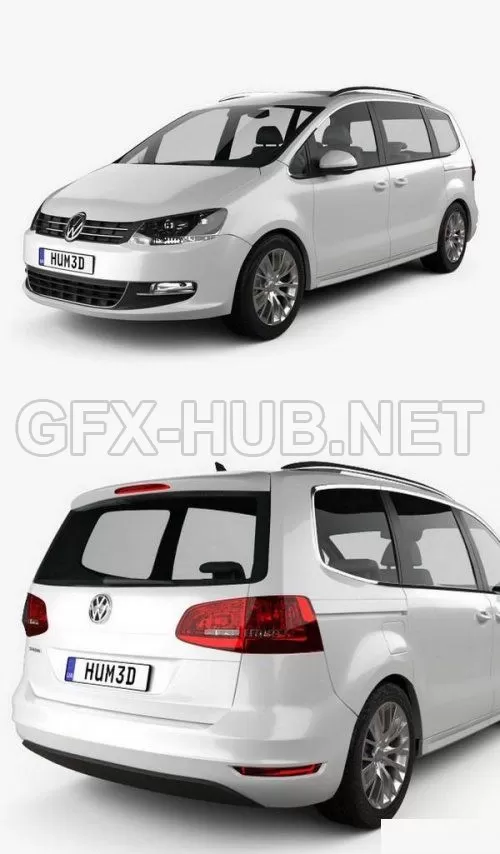 CAR – Volkswagen Sharan 2011 3D Model