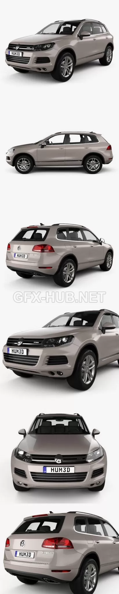 CAR – Volkswagen Touareg hybrid 2010  3D Model