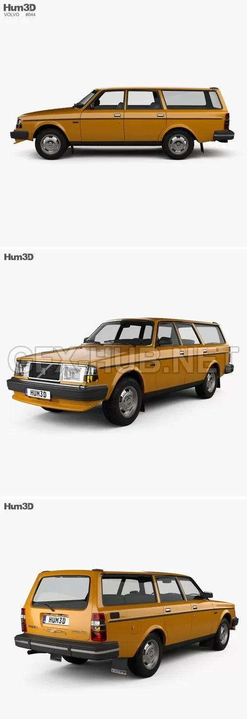 CAR – Volvo 245 wagon 1979  3D Model