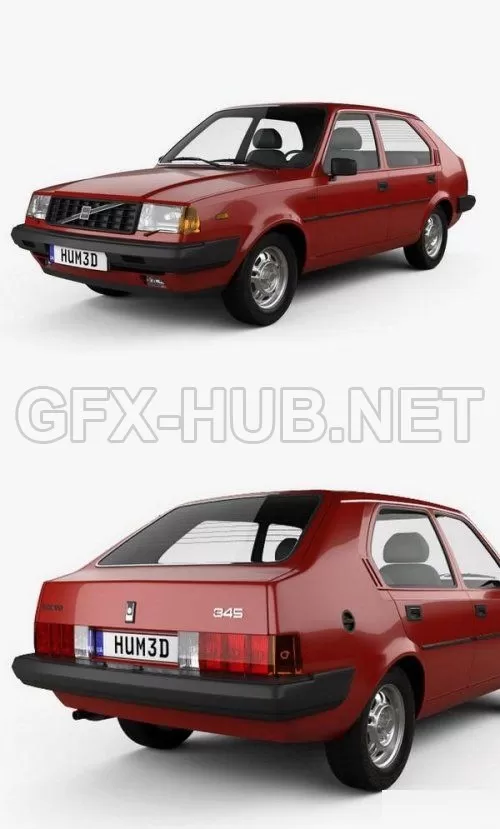 CAR – Volvo 345 5-door 1980  3D Model