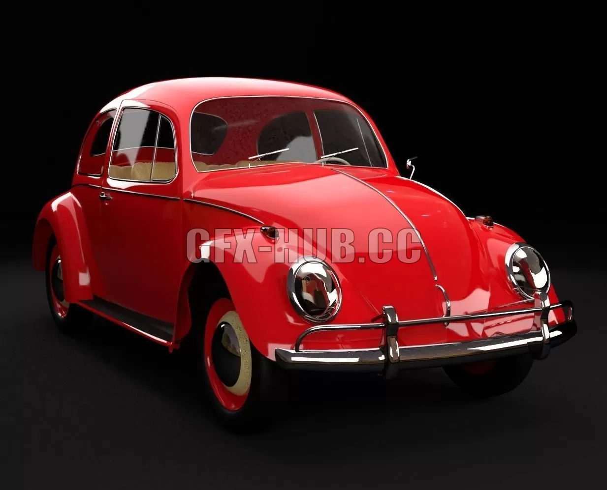 CAR – VW Kafer 1963 3D Model