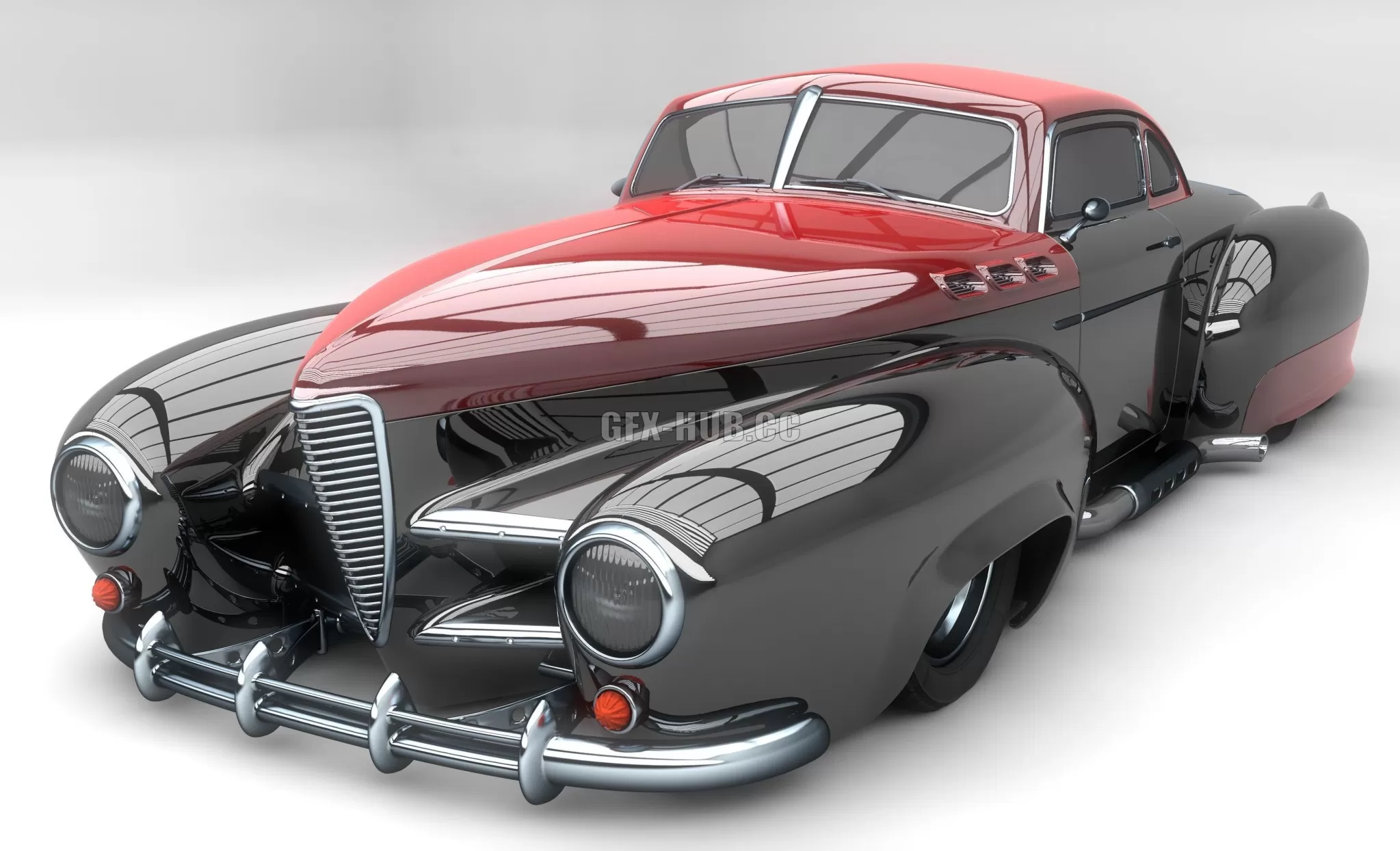 CAR – Wheeled hotrod 3D Model