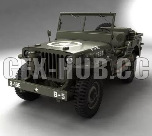 CAR – Willys Jeep 3D Model
