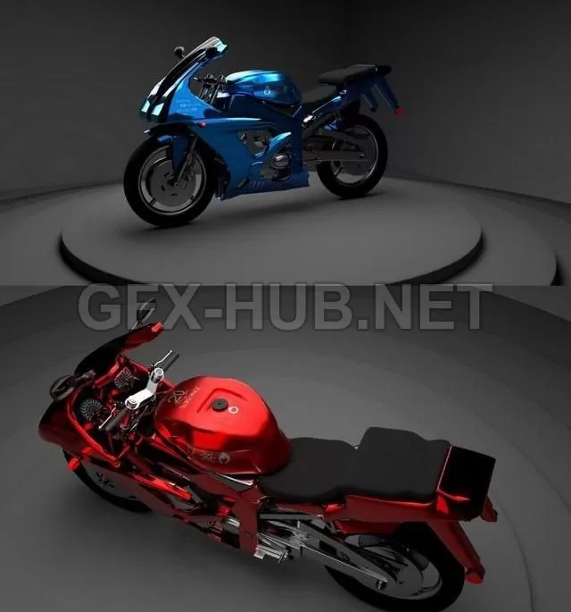 CAR – Yahoma motorcycle 3D Model