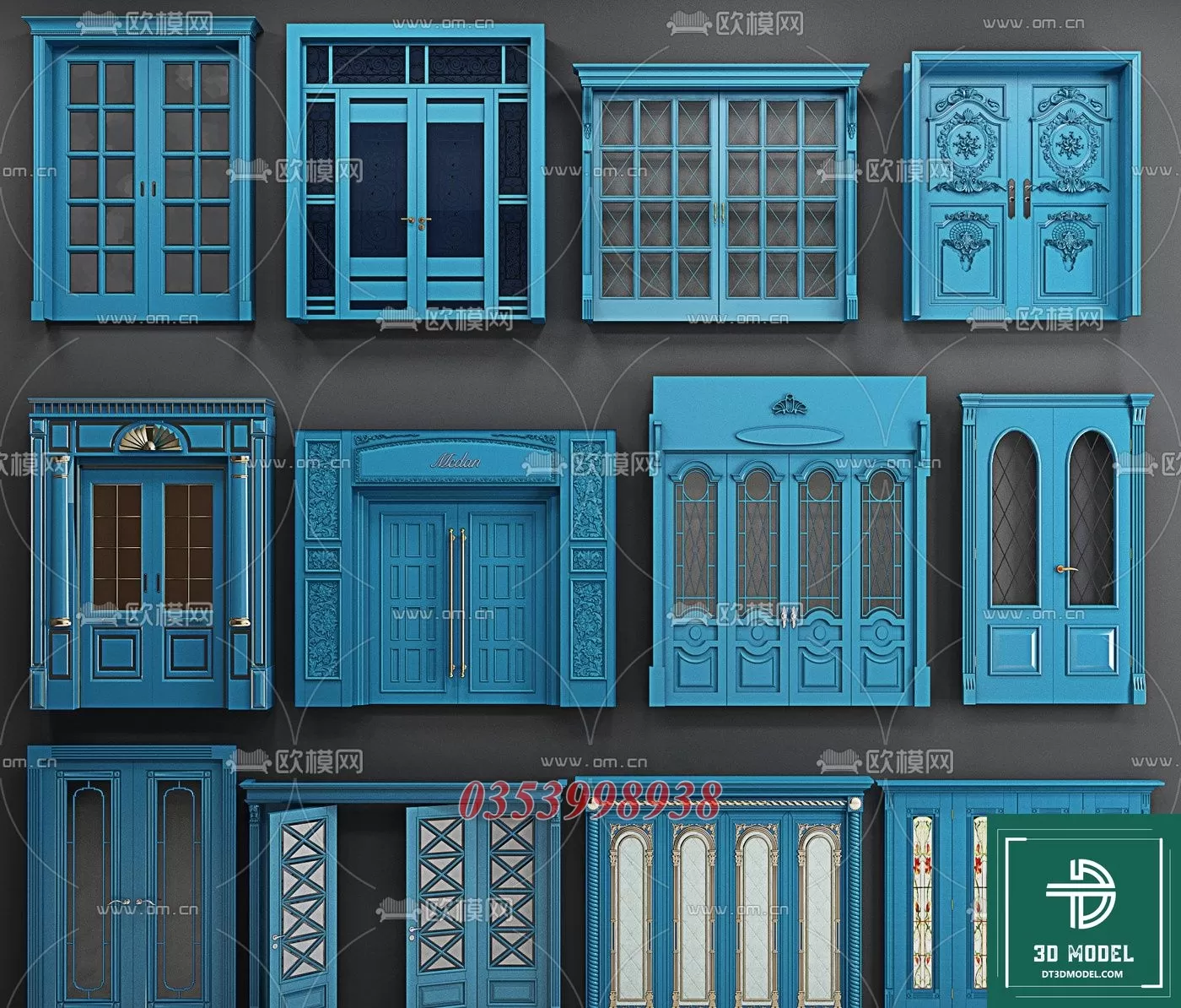 CLASSIC DOOR – 3DSKY MODELS – 051