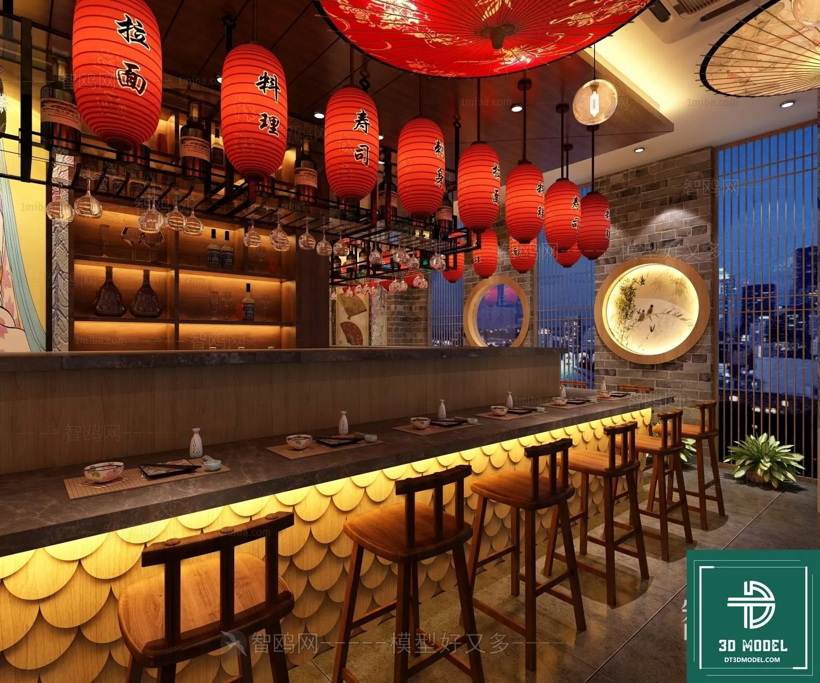 RESTAURANT – JAPAN STYLE – 3D BLOCK – 002