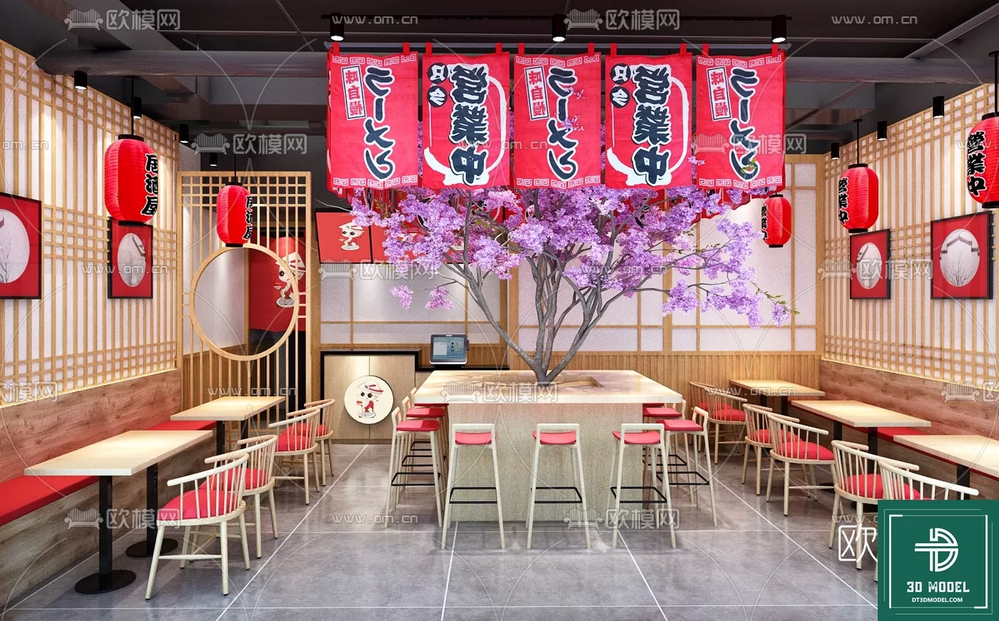 RESTAURANT – JAPAN STYLE – 3D BLOCK – 003