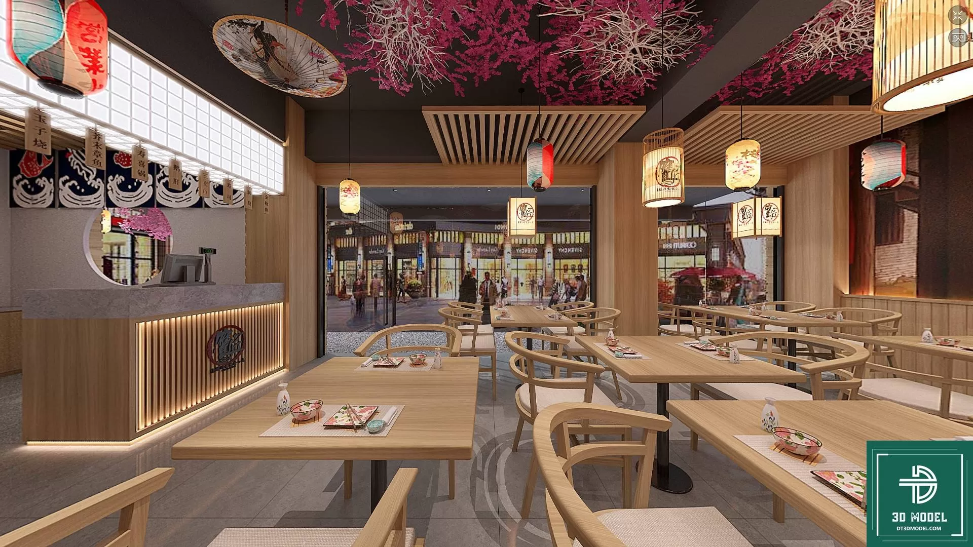 RESTAURANT – JAPAN STYLE – 3D BLOCK – 006