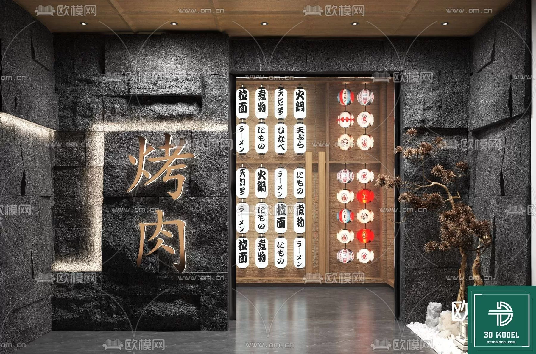 RESTAURANT – JAPAN STYLE – 3D BLOCK – 008