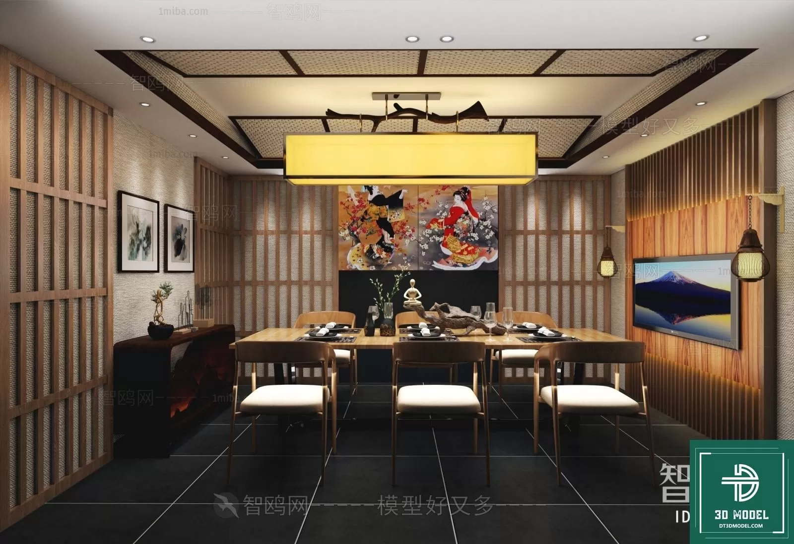 RESTAURANT – JAPAN STYLE – 3D BLOCK – 011