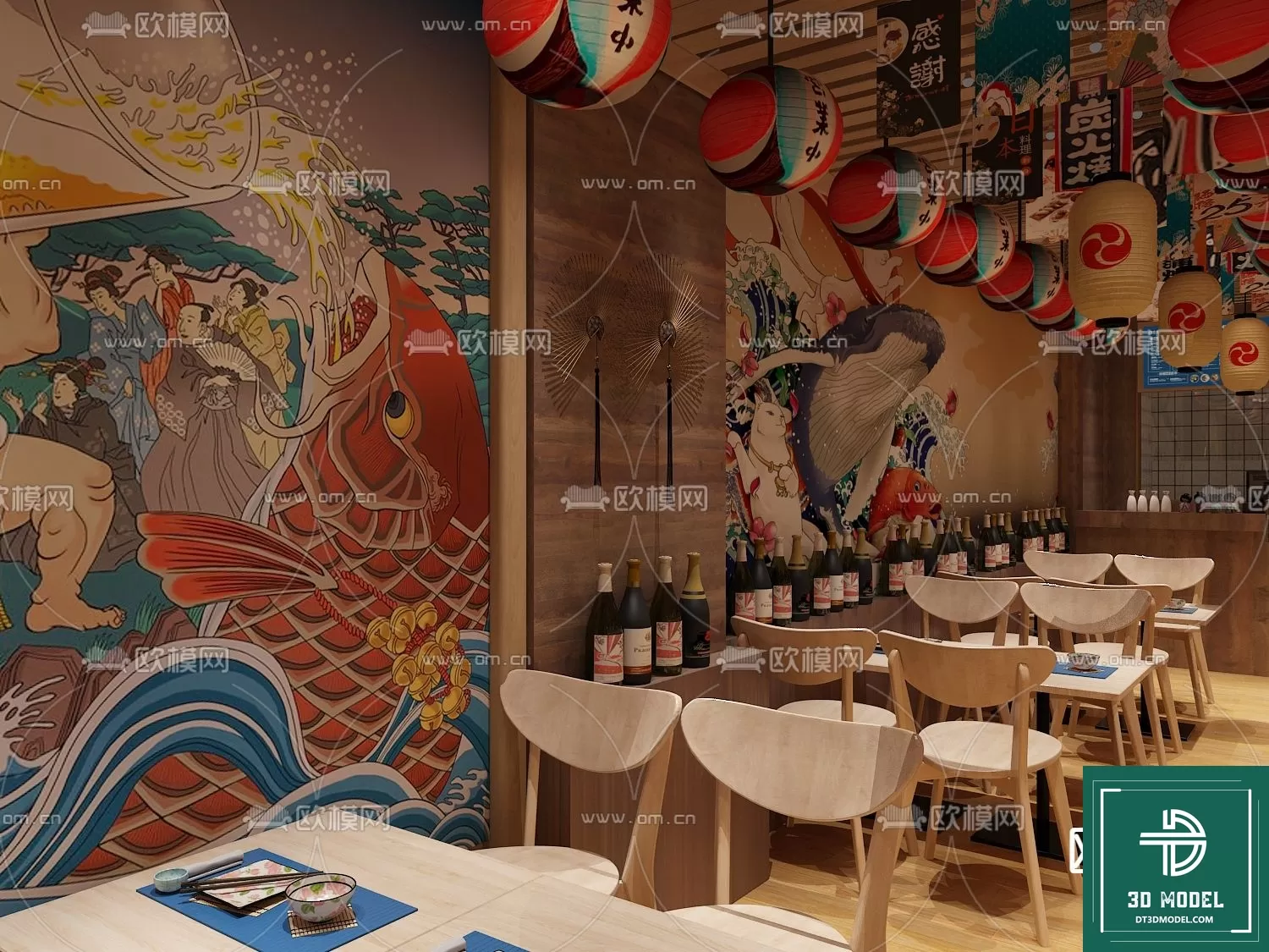 RESTAURANT – JAPAN STYLE – 3D BLOCK – 012