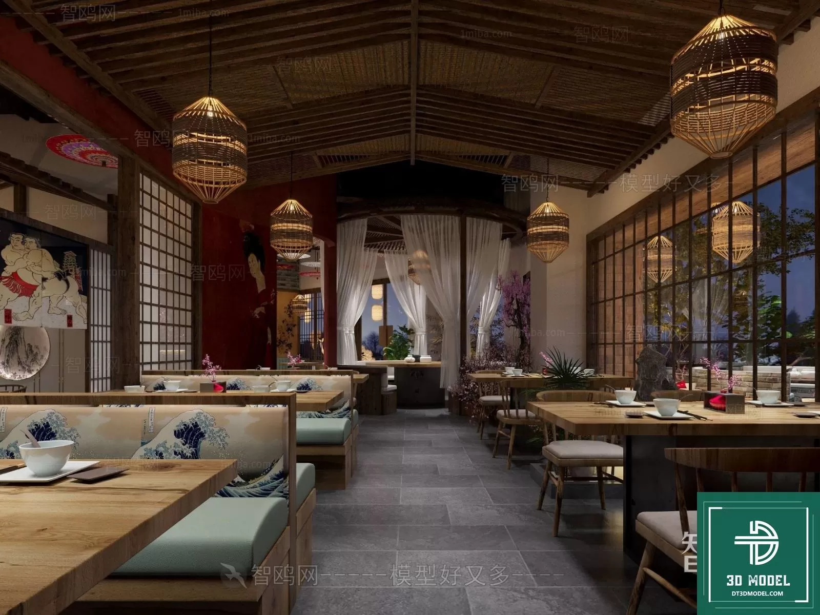 RESTAURANT – JAPAN STYLE – 3D BLOCK – 015