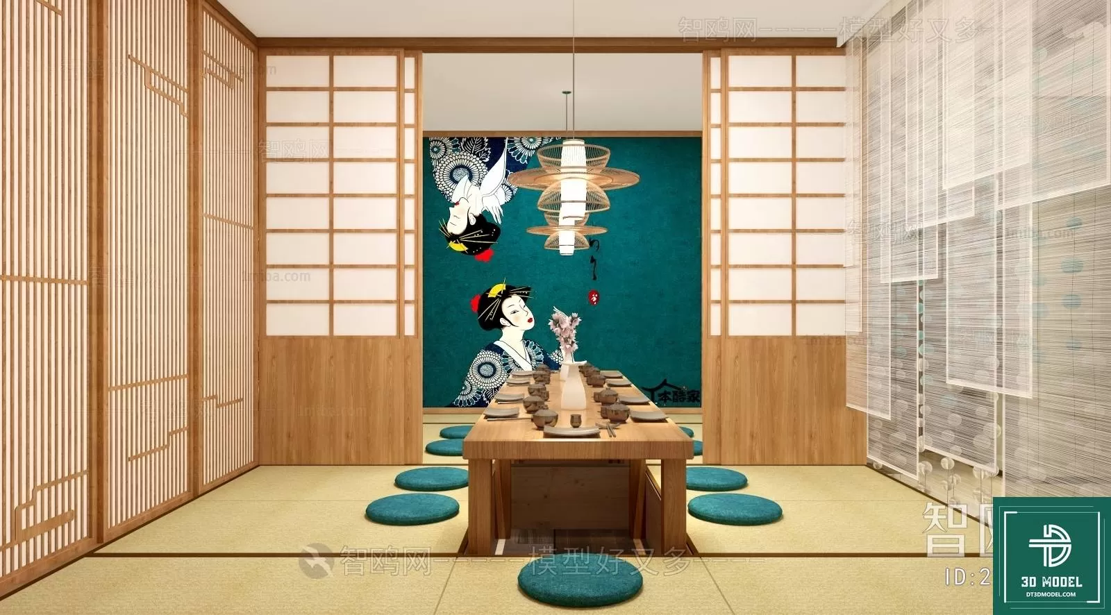 RESTAURANT – JAPAN STYLE – 3D BLOCK – 019