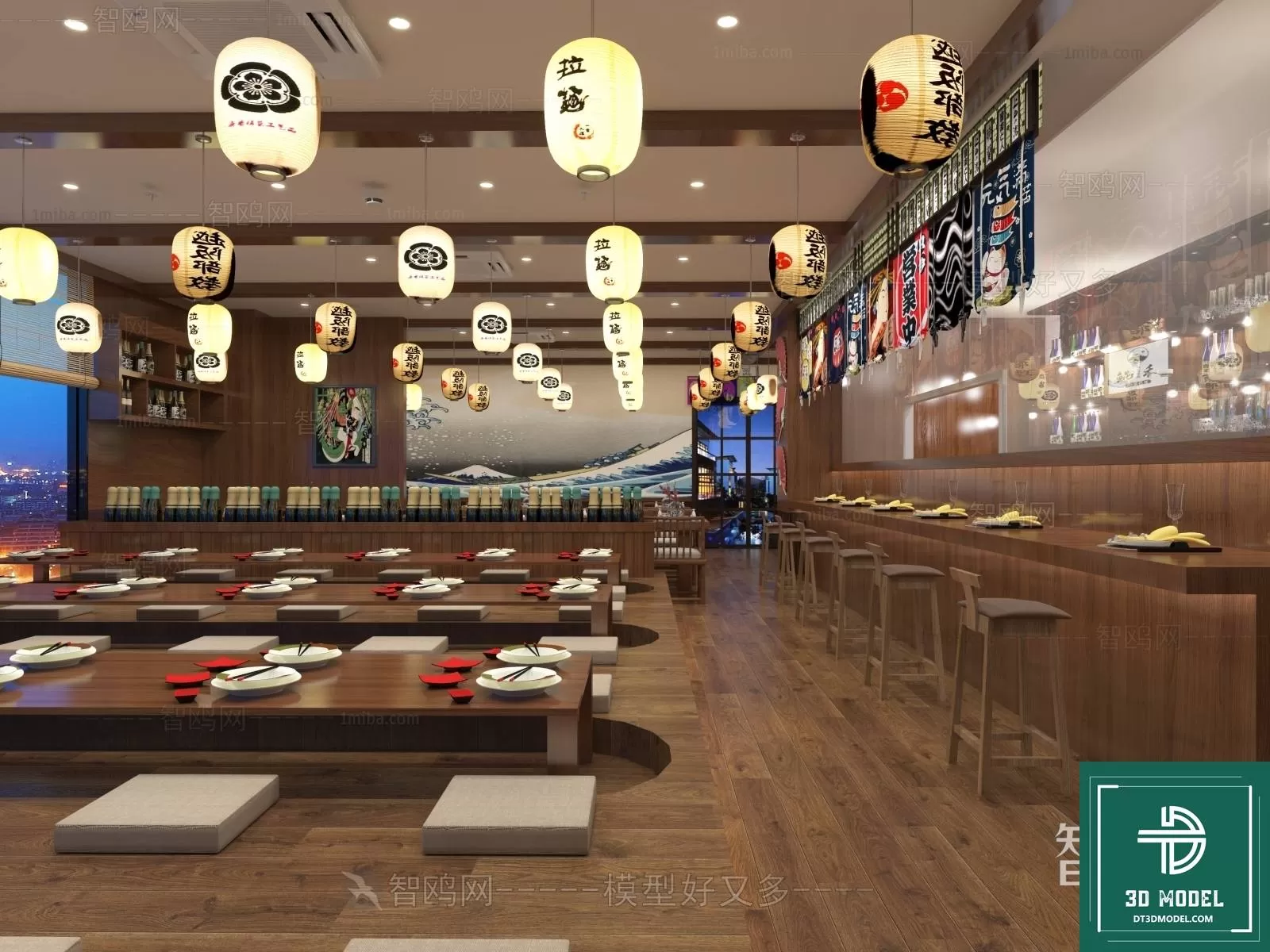 RESTAURANT – JAPAN STYLE – 3D BLOCK – 022