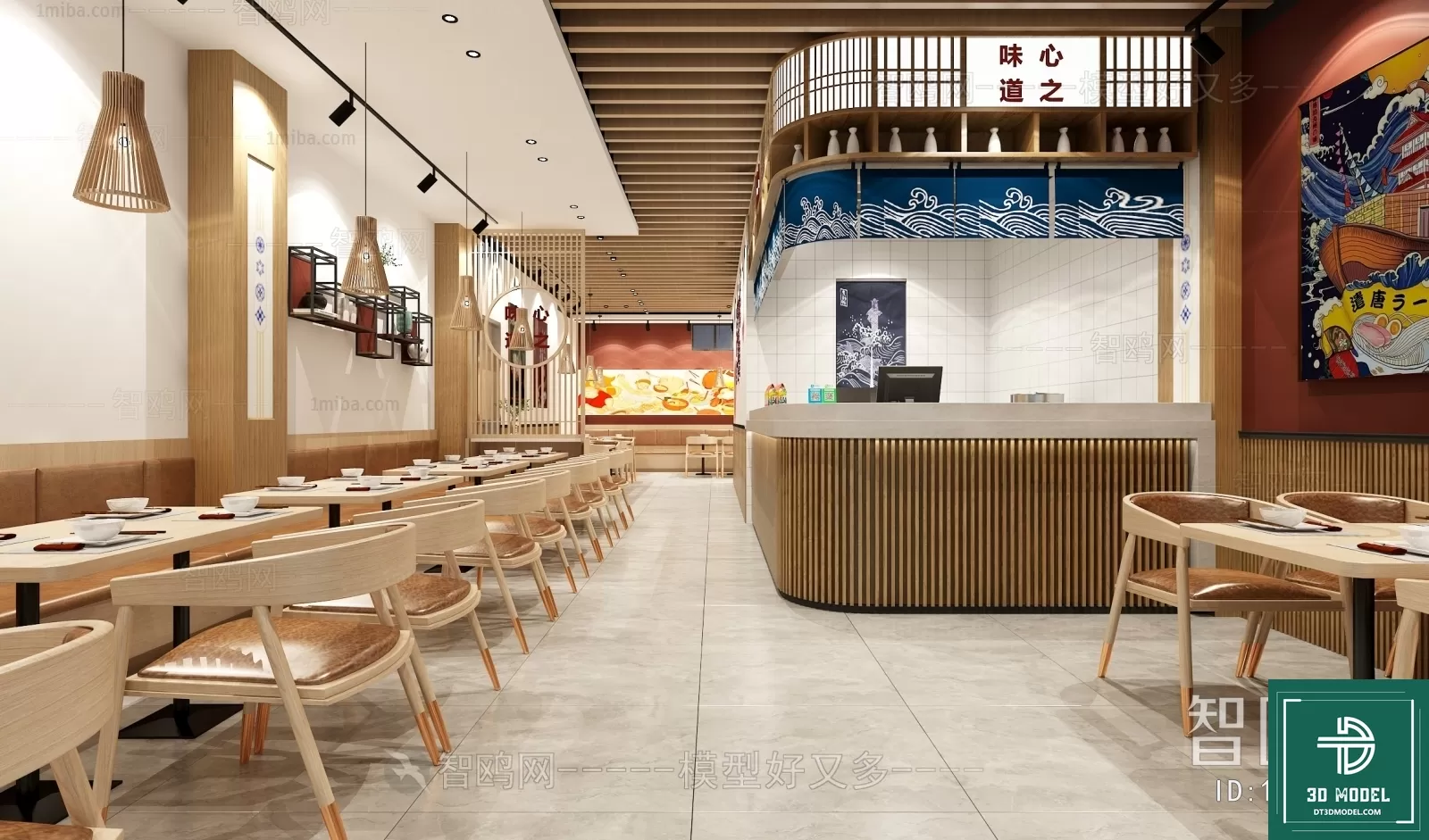 RESTAURANT – JAPAN STYLE – 3D BLOCK – 024