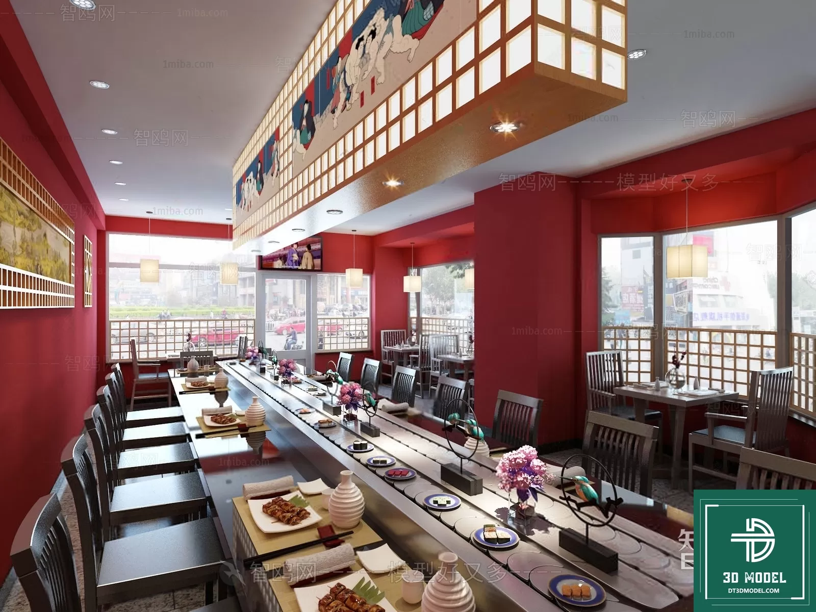 RESTAURANT – JAPAN STYLE – 3D BLOCK – 026