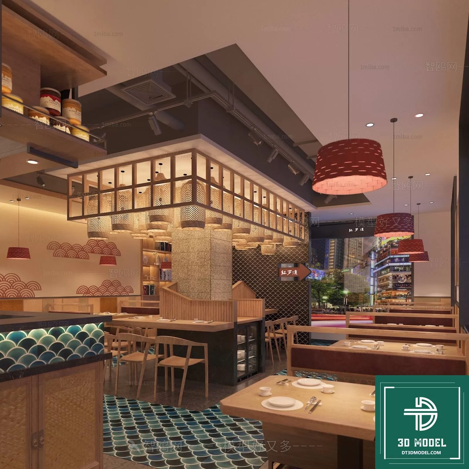 RESTAURANT – JAPAN STYLE – 3D BLOCK – 033