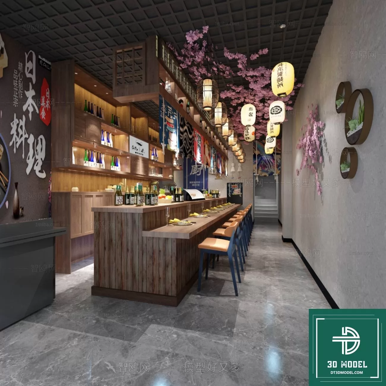 RESTAURANT – JAPAN STYLE – 3D BLOCK – 037