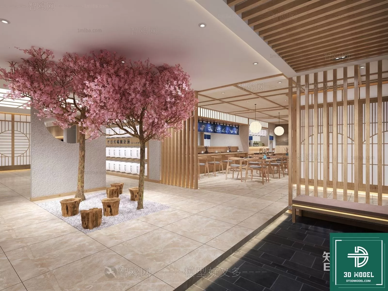 RESTAURANT – JAPAN STYLE – 3D BLOCK – 040