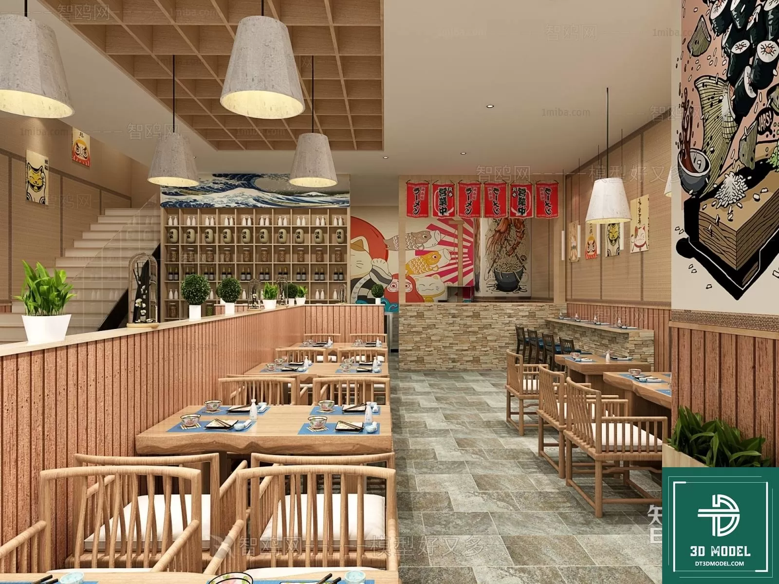 RESTAURANT – JAPAN STYLE – 3D BLOCK – 045