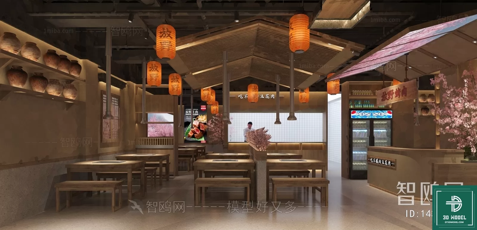RESTAURANT – JAPAN STYLE – 3D BLOCK – 046