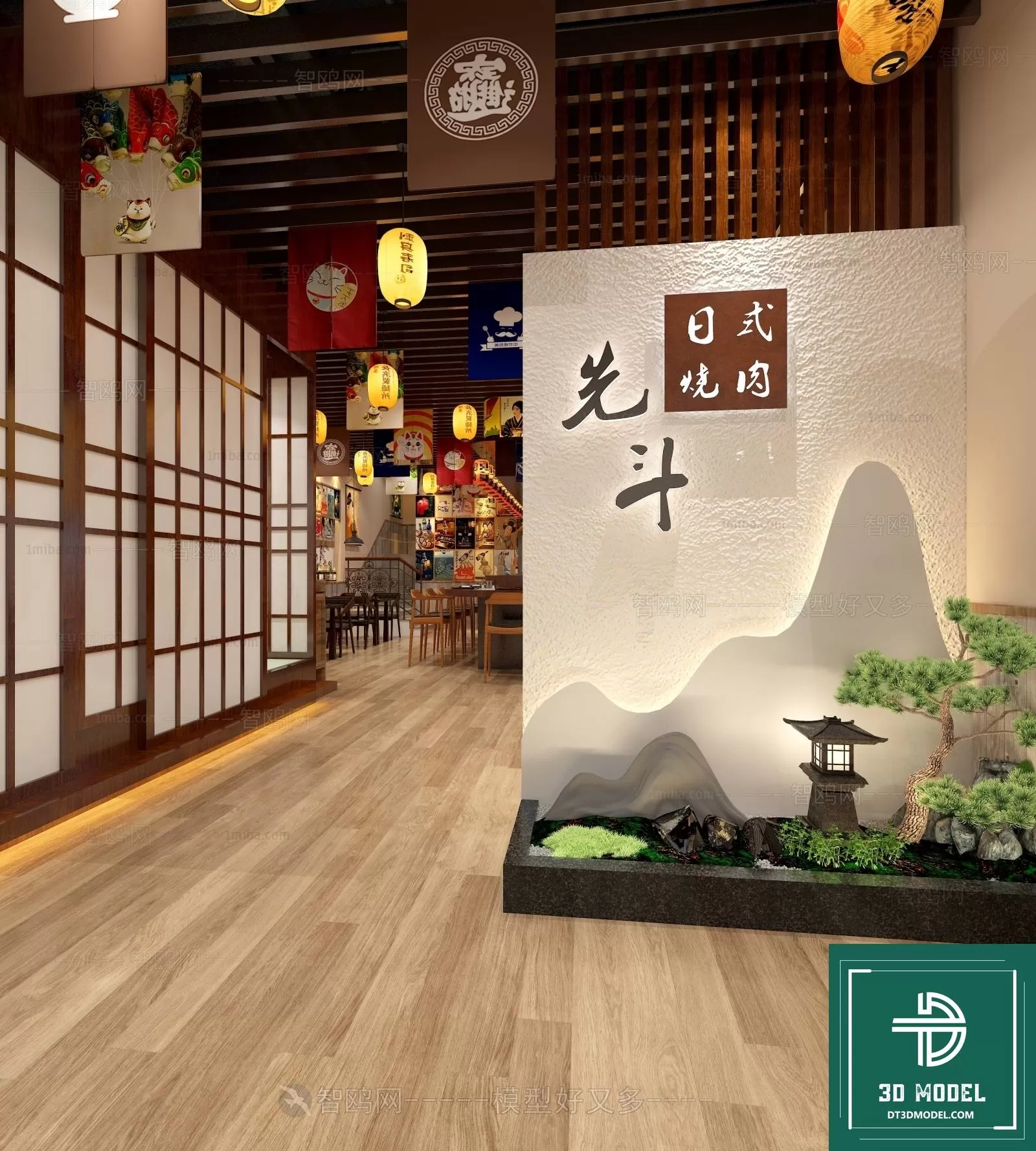 RESTAURANT – JAPAN STYLE – 3D BLOCK – 048