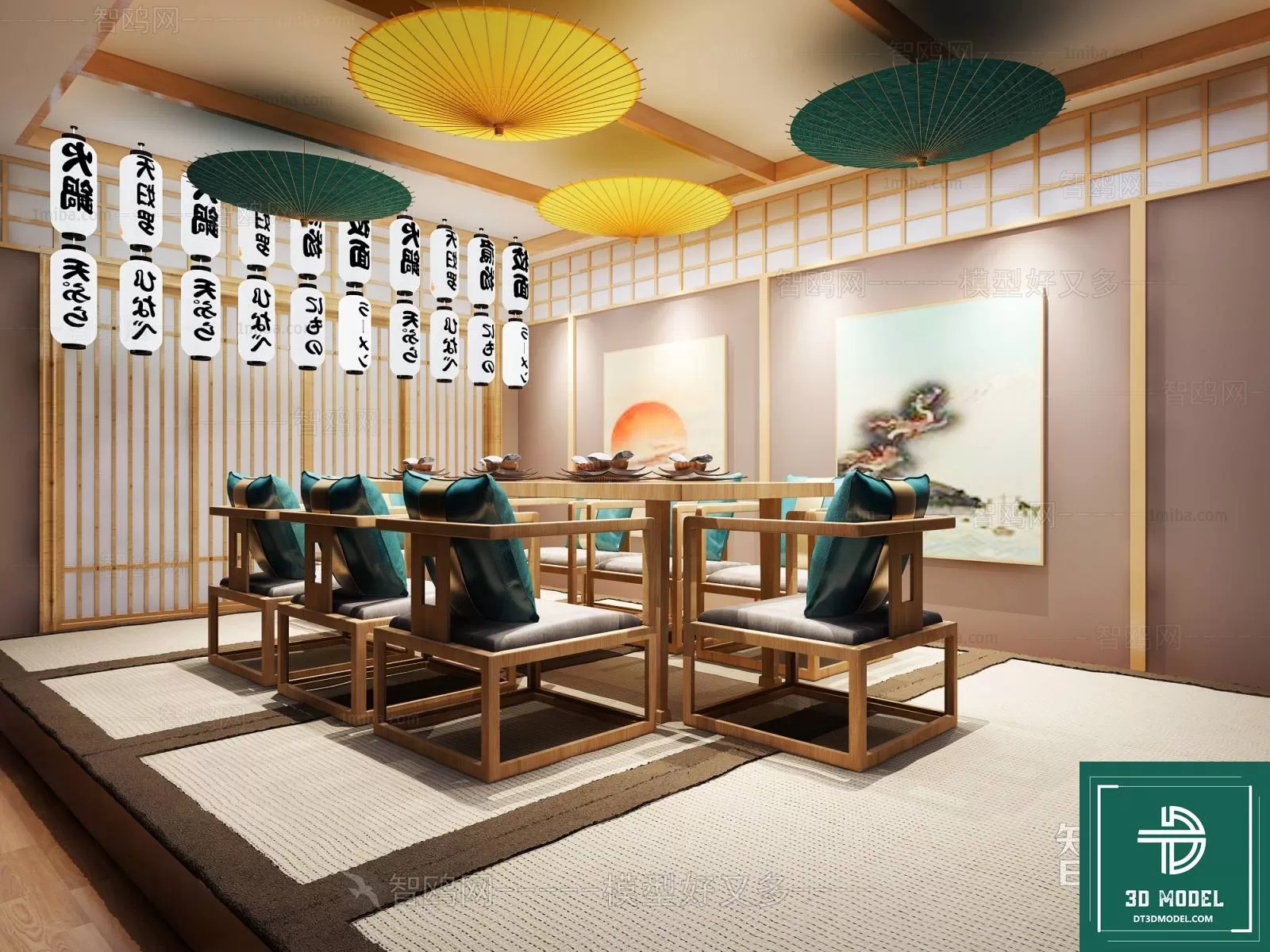 RESTAURANT – JAPAN STYLE – 3D BLOCK – 049