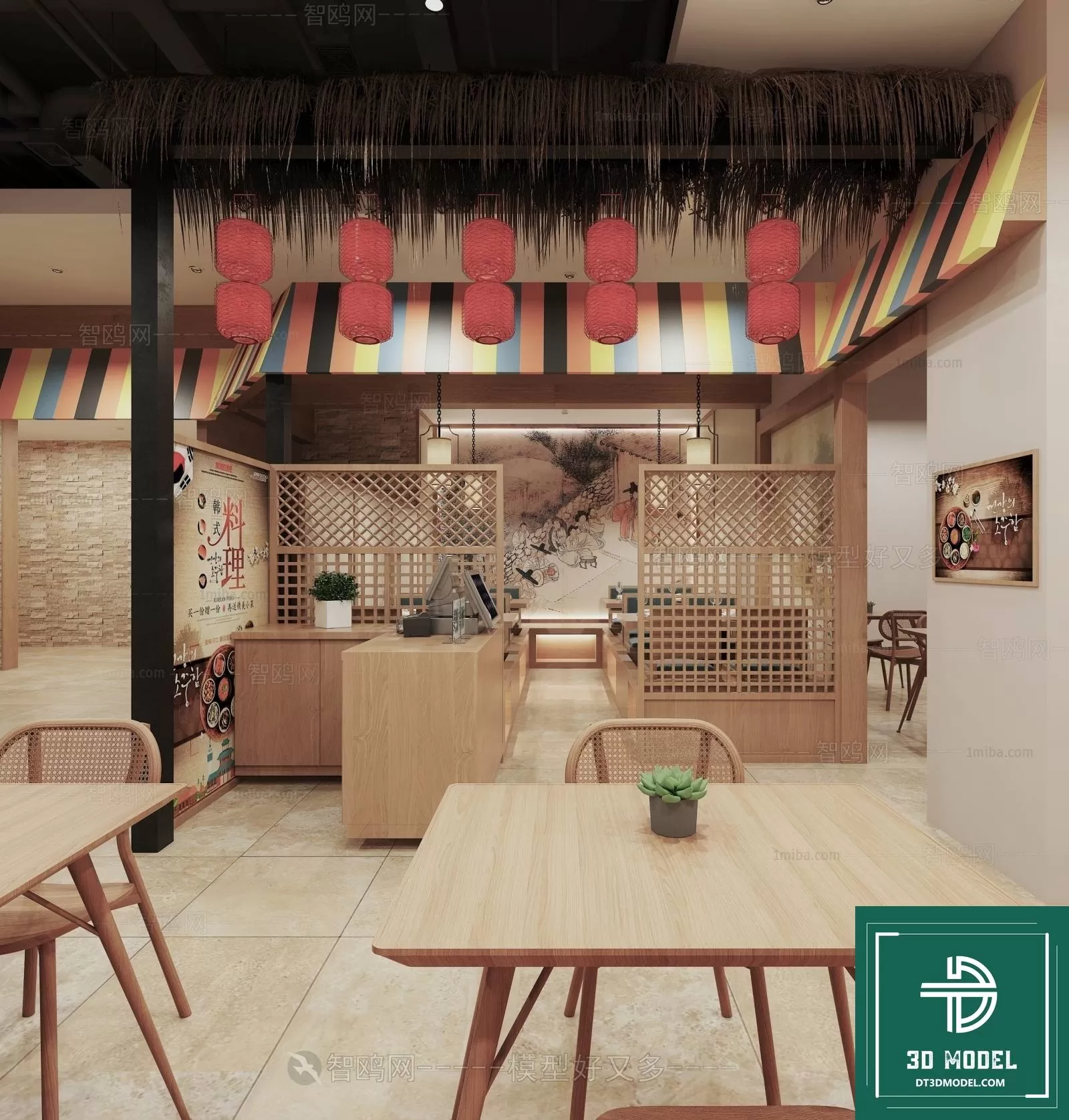 RESTAURANT – JAPAN STYLE – 3D BLOCK – 050