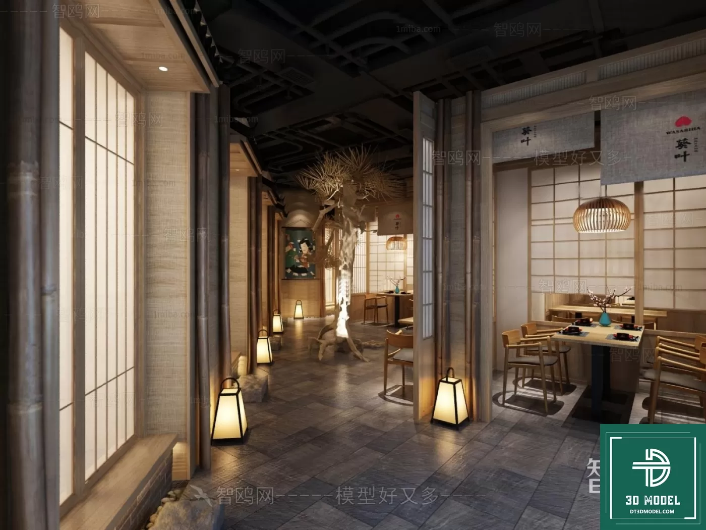 RESTAURANT – JAPAN STYLE – 3D BLOCK – 053