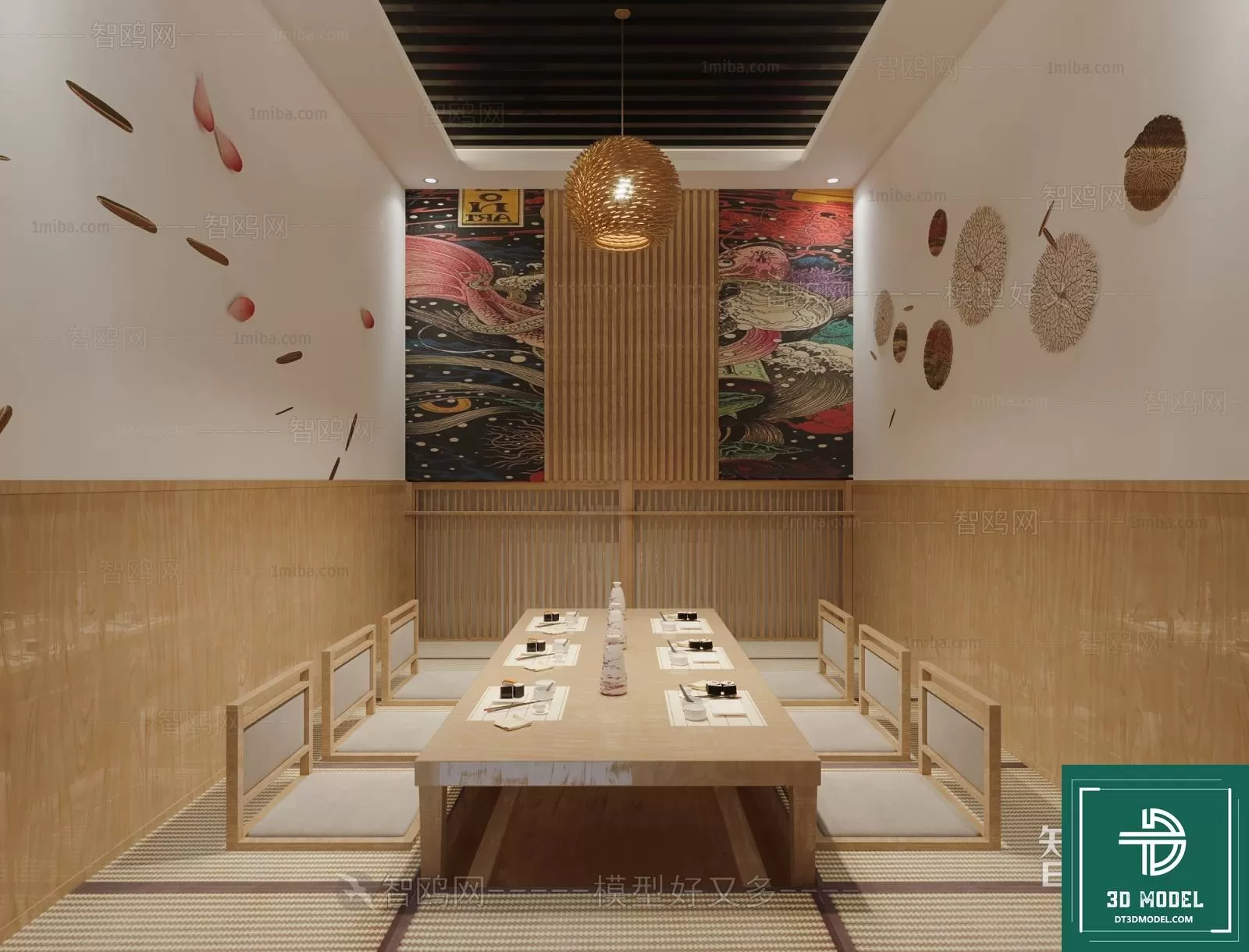 RESTAURANT – JAPAN STYLE – 3D BLOCK – 057