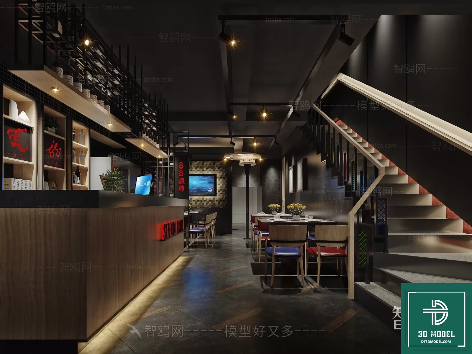 RESTAURANT – JAPAN STYLE – 3D BLOCK – 060