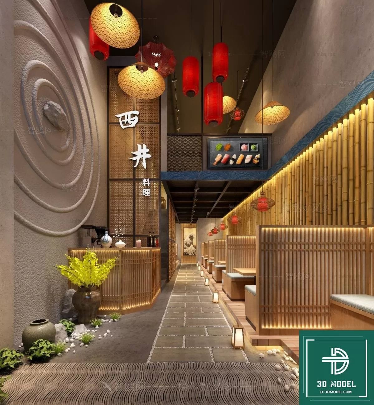RESTAURANT – JAPAN STYLE – 3D BLOCK – 064