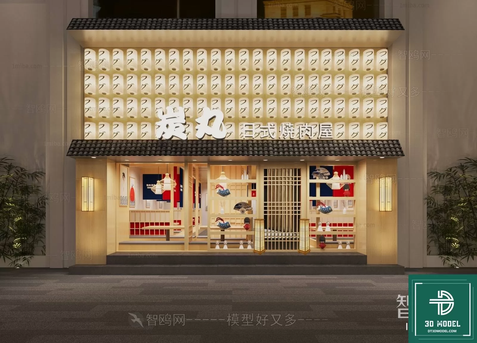 RESTAURANT – JAPAN STYLE – 3D BLOCK – 068