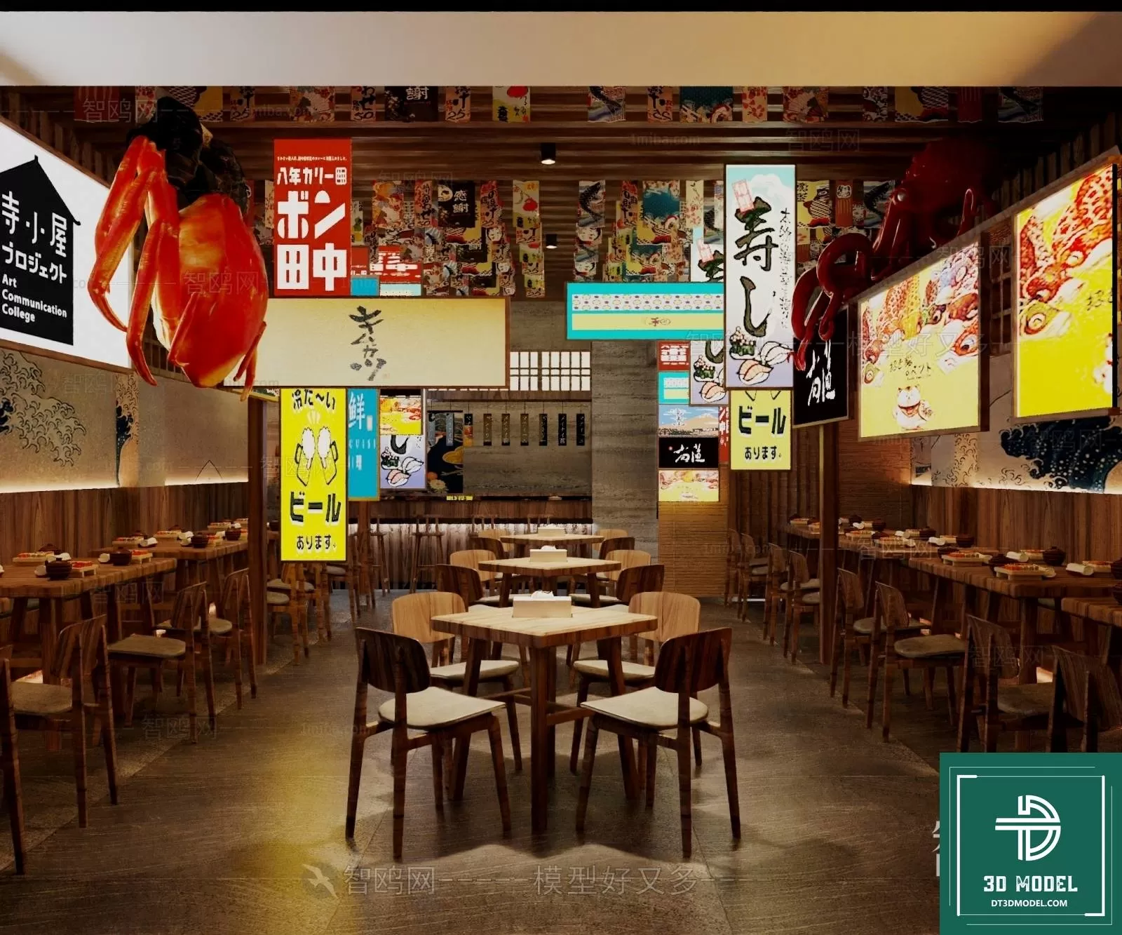 RESTAURANT – JAPAN STYLE – 3D BLOCK – 070