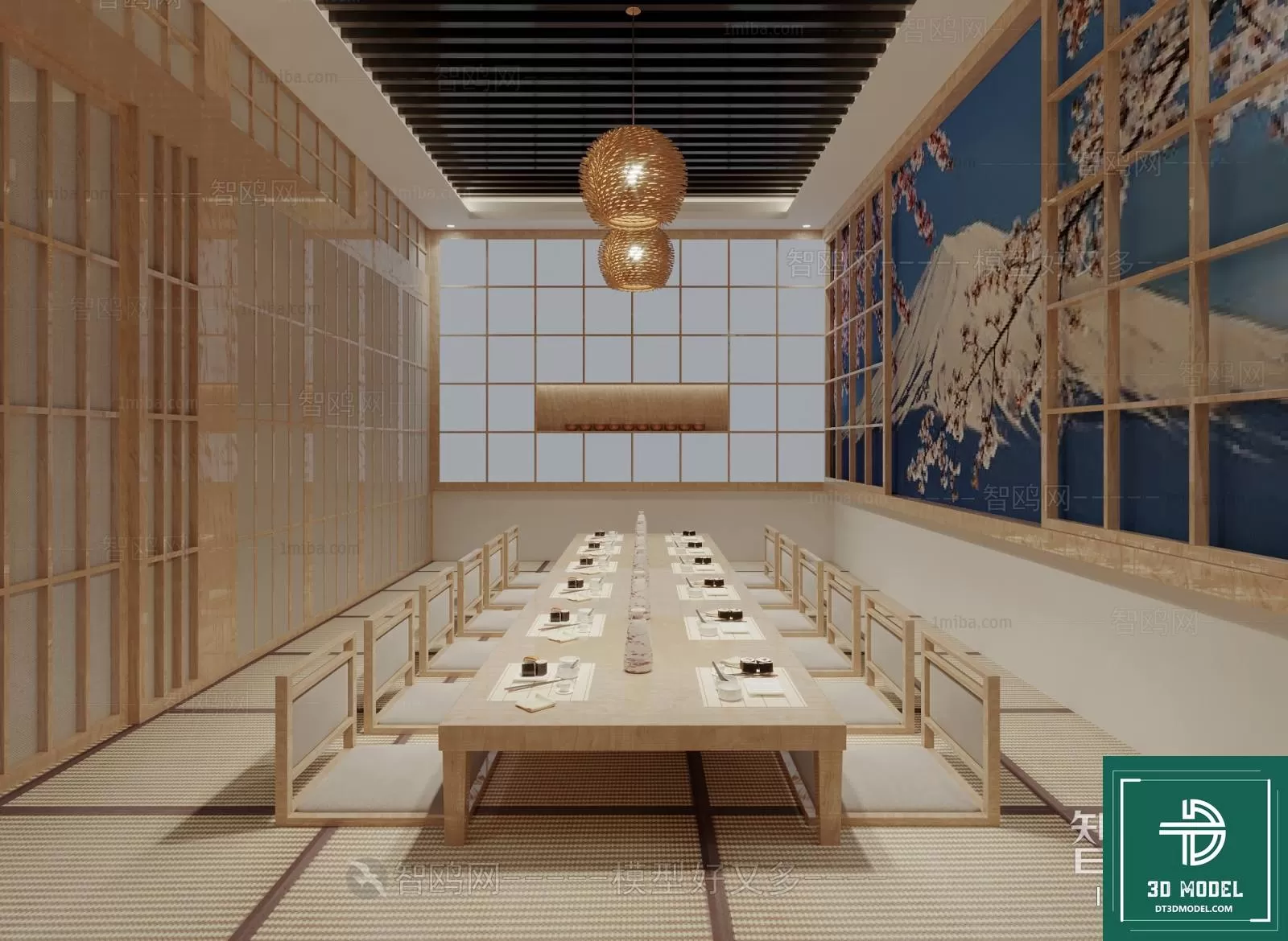 RESTAURANT – JAPAN STYLE – 3D BLOCK – 072