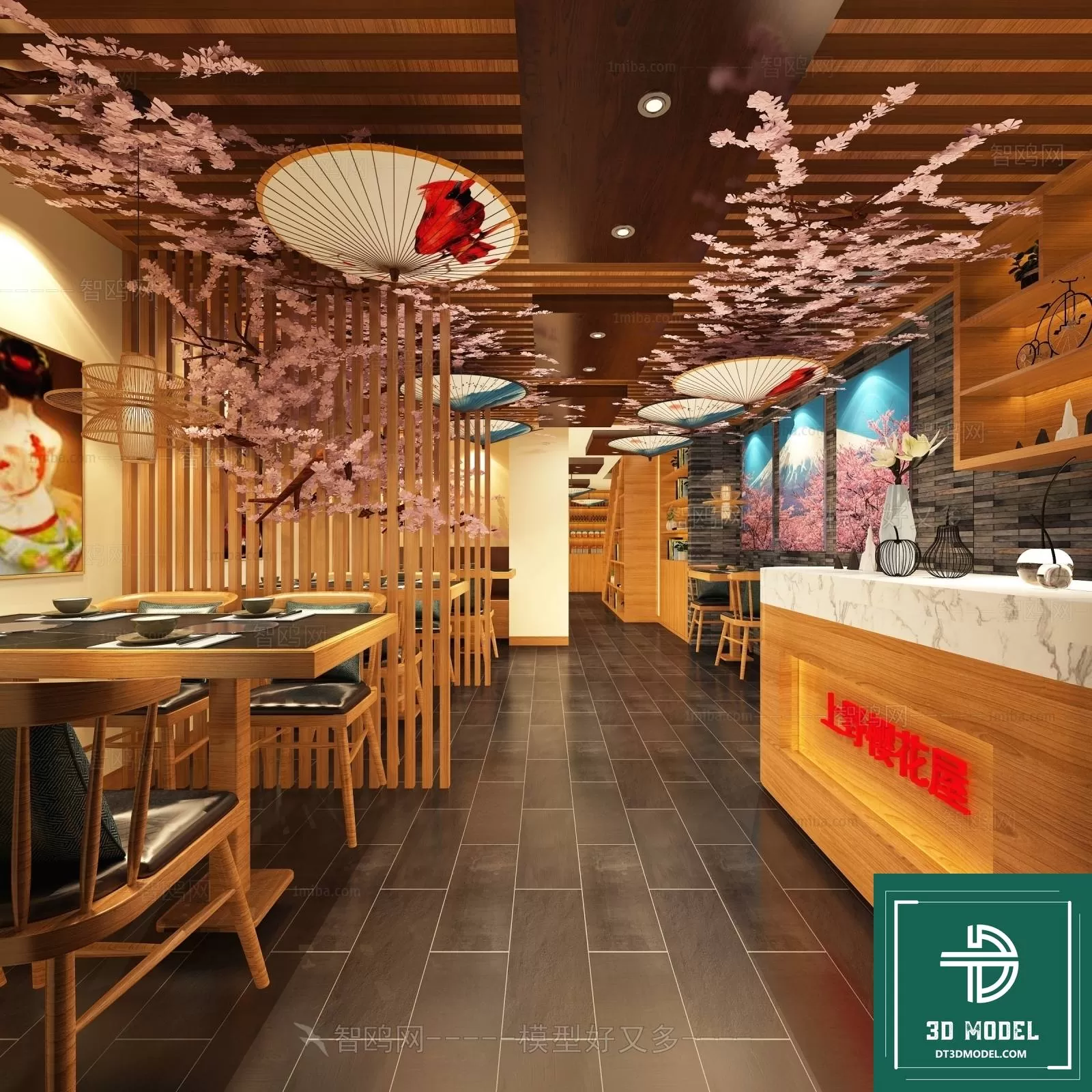 RESTAURANT – JAPAN STYLE – 3D BLOCK – 075