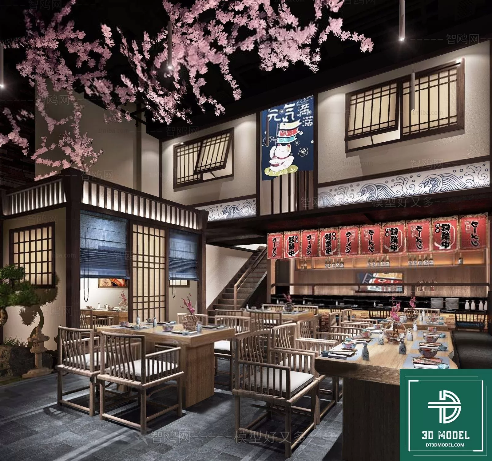 RESTAURANT – JAPAN STYLE – 3D BLOCK – 078
