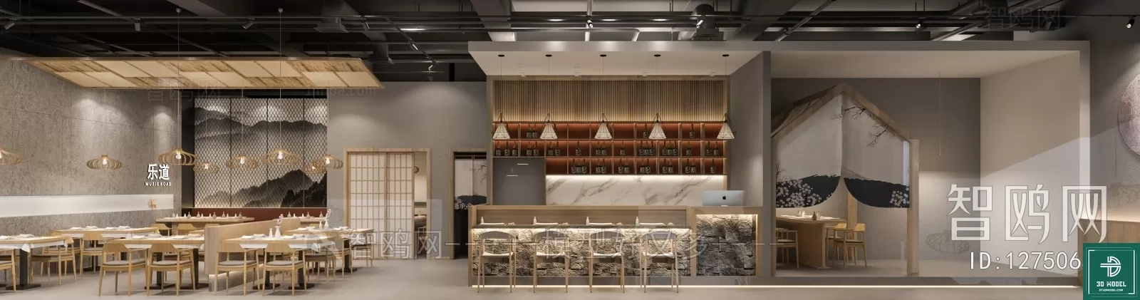 RESTAURANT – JAPAN STYLE – 3D BLOCK – 079