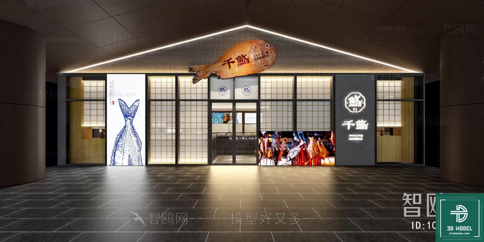 RESTAURANT – JAPAN STYLE – 3D BLOCK – 084