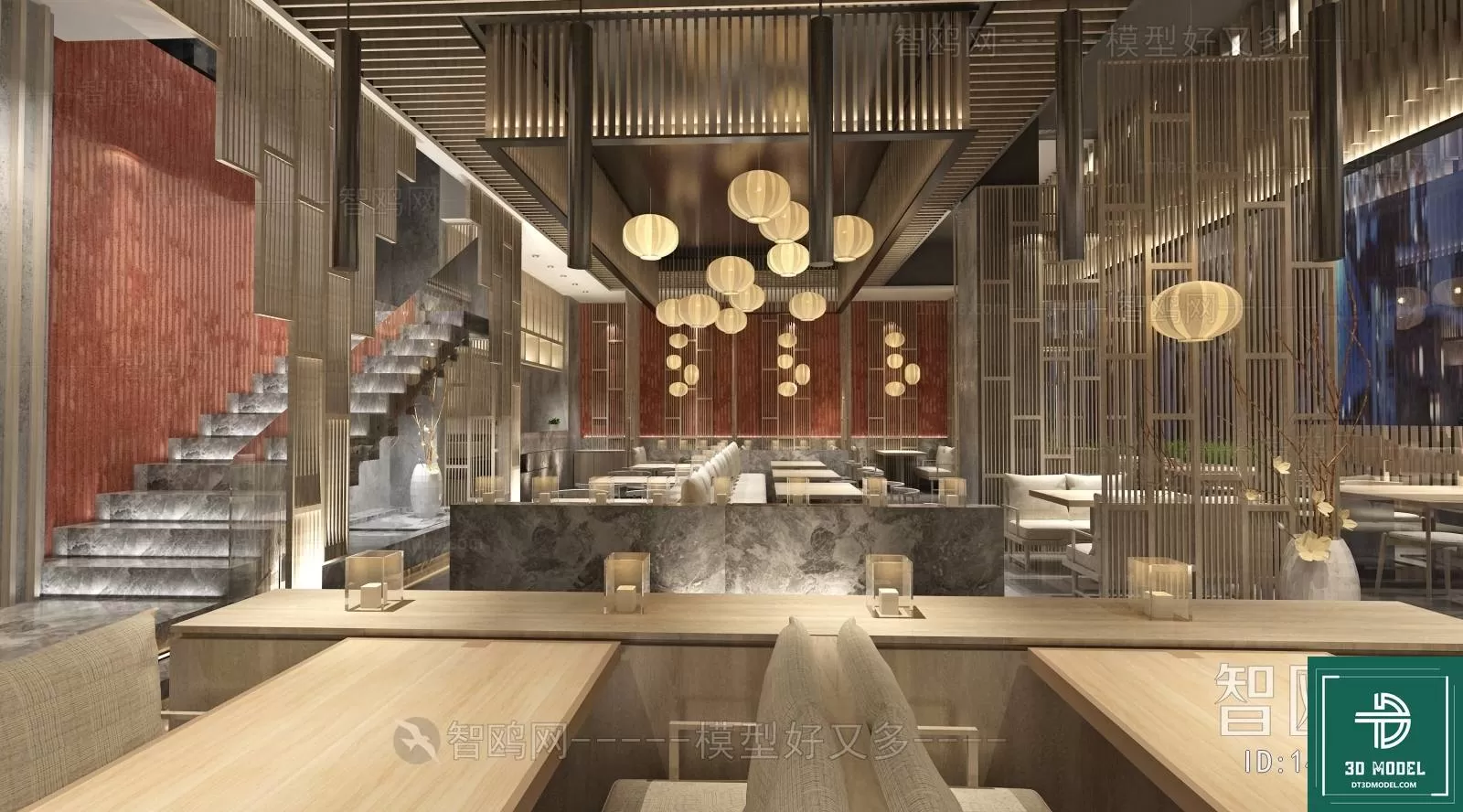 RESTAURANT – JAPAN STYLE – 3D BLOCK – 089